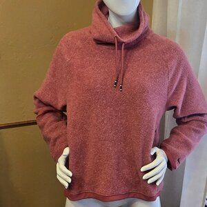 NIKE Therma-FIT Mauve Cowl Neck Fleece Pullover Size Medium